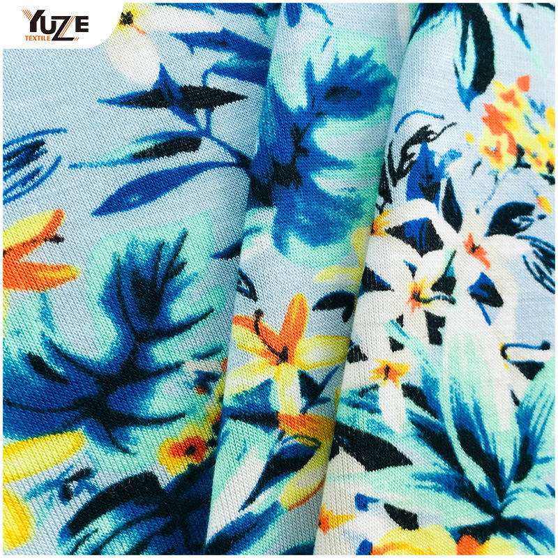 YZGTP-ES1018 রেয়ন জার্সি স্প্যানডেক্স প্রিন্ট