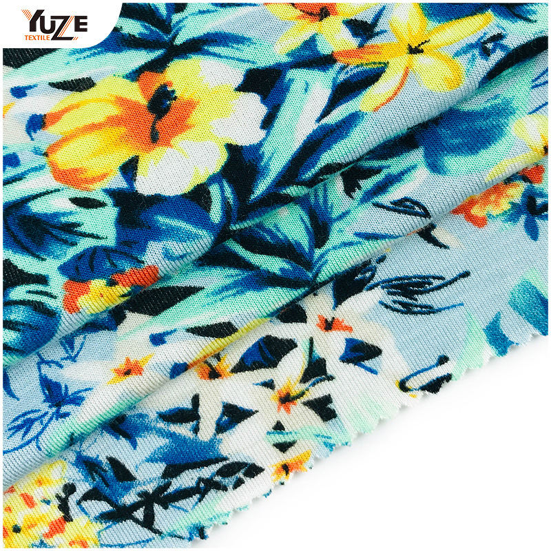 YZGTP-ES1018 রেয়ন জার্সি স্প্যানডেক্স প্রিন্ট
