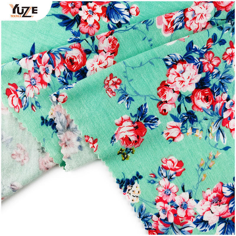 YZGTP-ES1018-2 রেয়ন জার্সি স্প্যানডেক্স প্রিন্ট