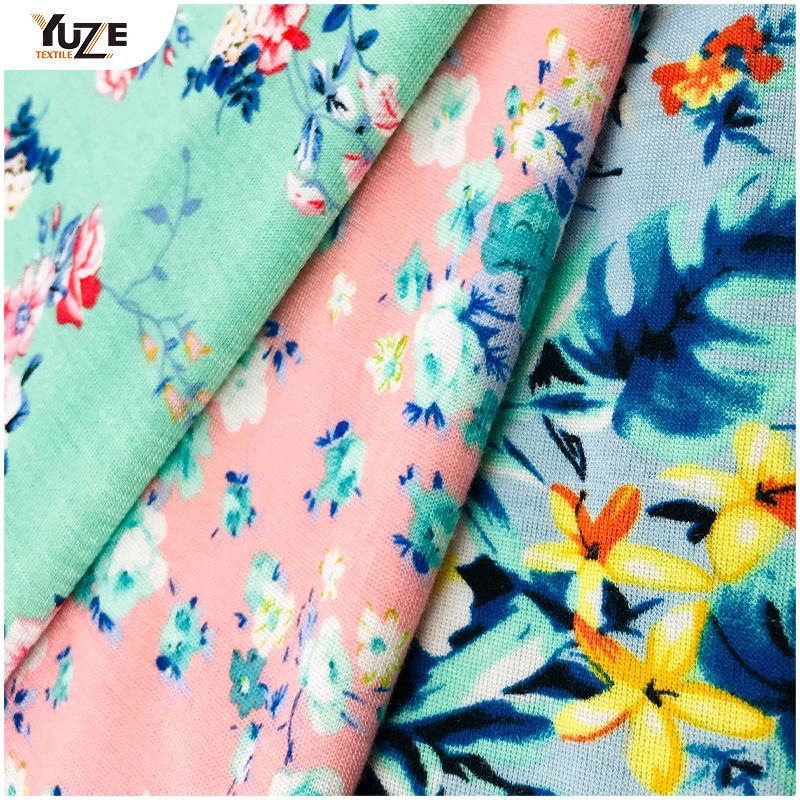 YZGTP-ES1018-2 রেয়ন জার্সি স্প্যানডেক্স প্রিন্ট