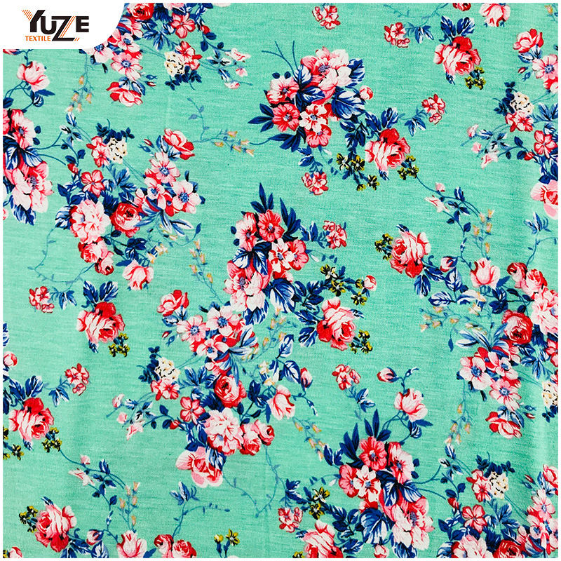 YZGTP-ES1018-2 রেয়ন জার্সি স্প্যানডেক্স প্রিন্ট