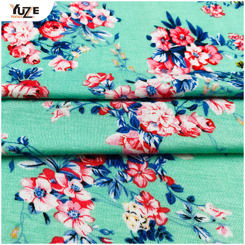 YZGTP-ES1018-2 রেয়ন জার্সি স্প্যানডেক্স প্রিন্ট