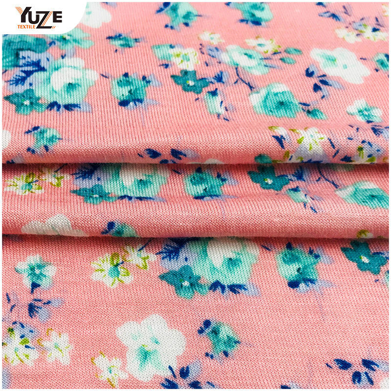 YZS15-413 রেয়ন জার্সি স্প্যানডেক্স প্রিন্ট