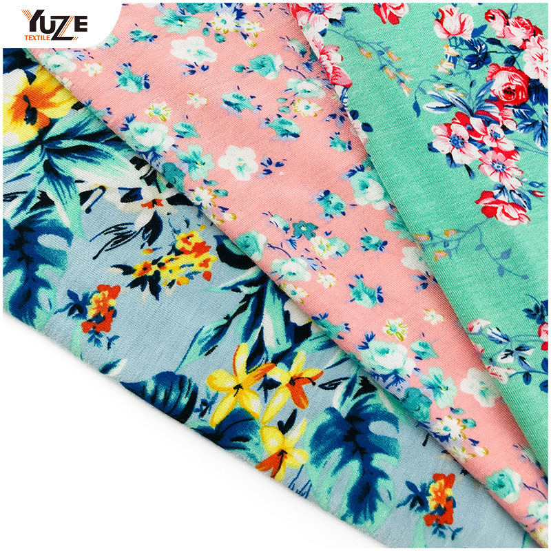 YZS15-413 রেয়ন জার্সি স্প্যানডেক্স প্রিন্ট