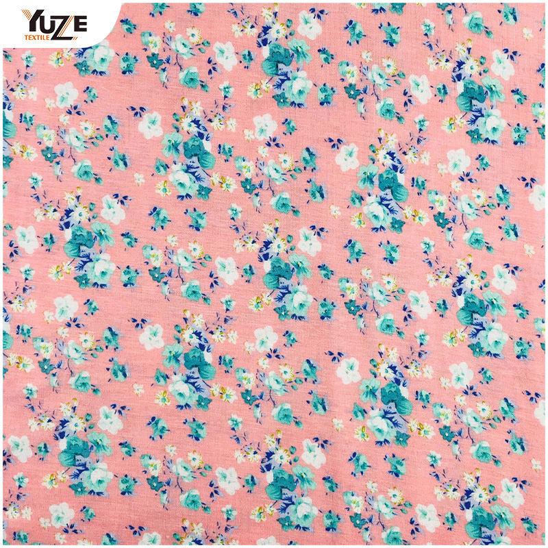 YZS15-413 রেয়ন জার্সি স্প্যানডেক্স প্রিন্ট