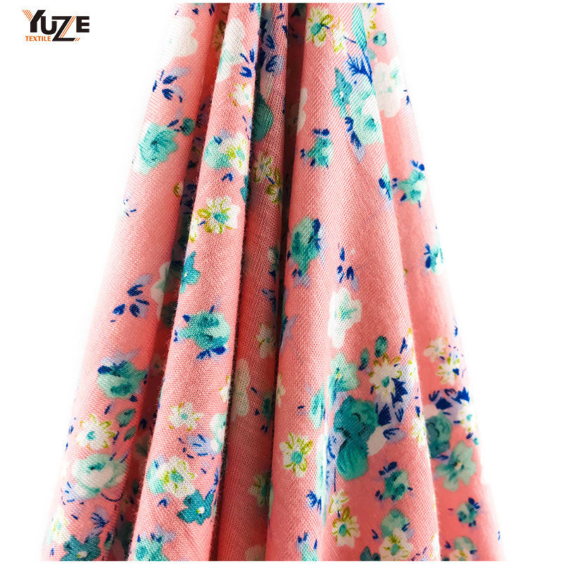 YZS15-413 রেয়ন জার্সি স্প্যানডেক্স প্রিন্ট