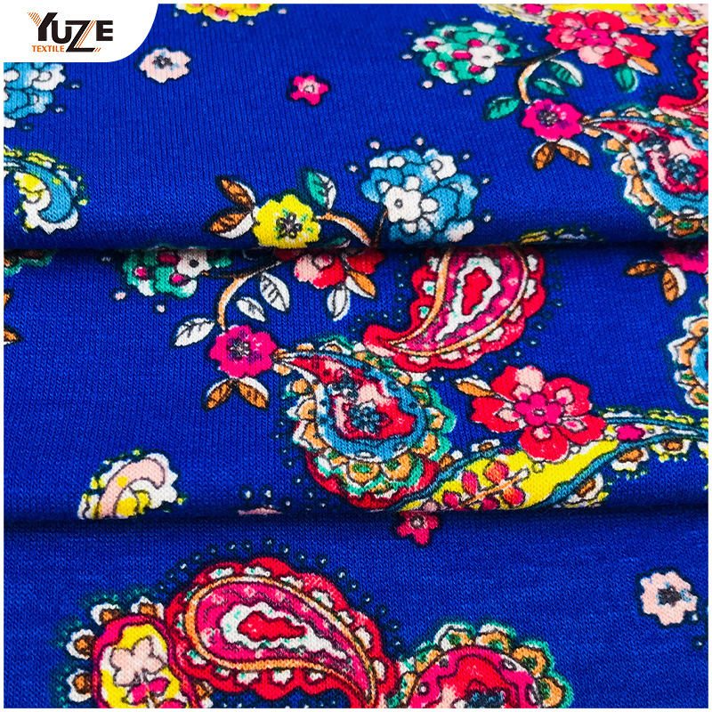 YZS16-319 রেয়ন ওই স্প্যানডেক্স প্রিন্ট