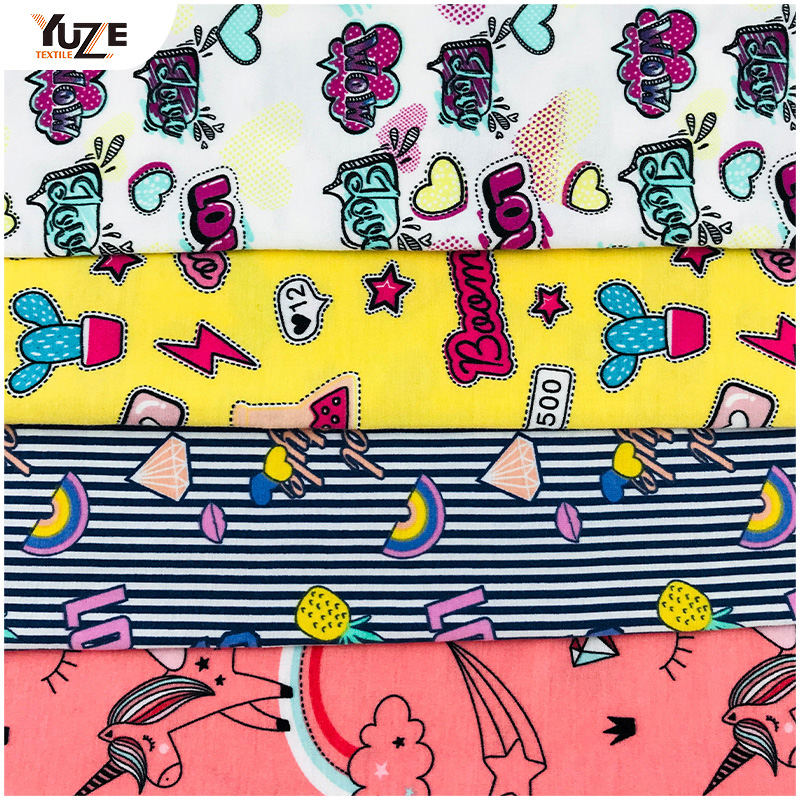 YZS18-273 পলি কাটা জার্সি প্রিন্ট