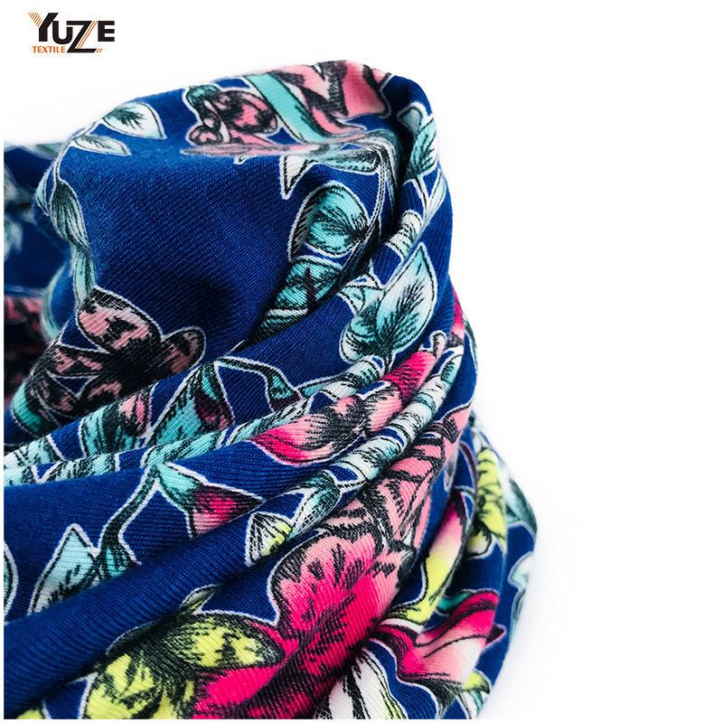 YZS18-417 পলি স্পান জার্সি স্প্যানডেক্স প্রিন্ট