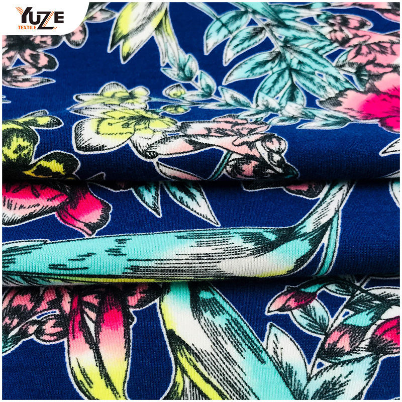 YZS18-417 পলি স্পান জার্সি স্প্যানডেক্স প্রিন্ট