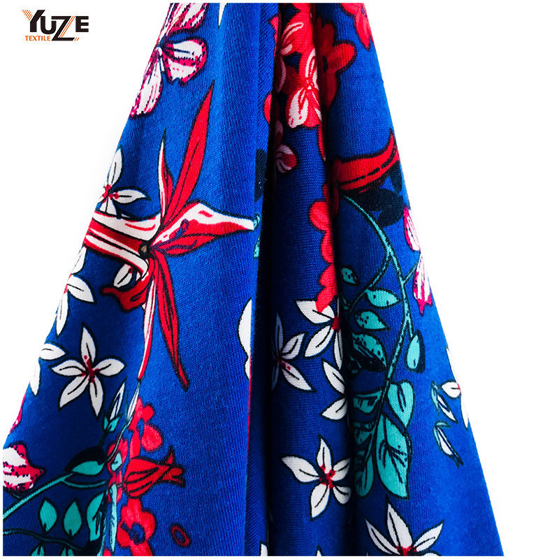 YZS18-539 পলি স্পান জার্সি স্প্যানডেক্স প্রিন্ট