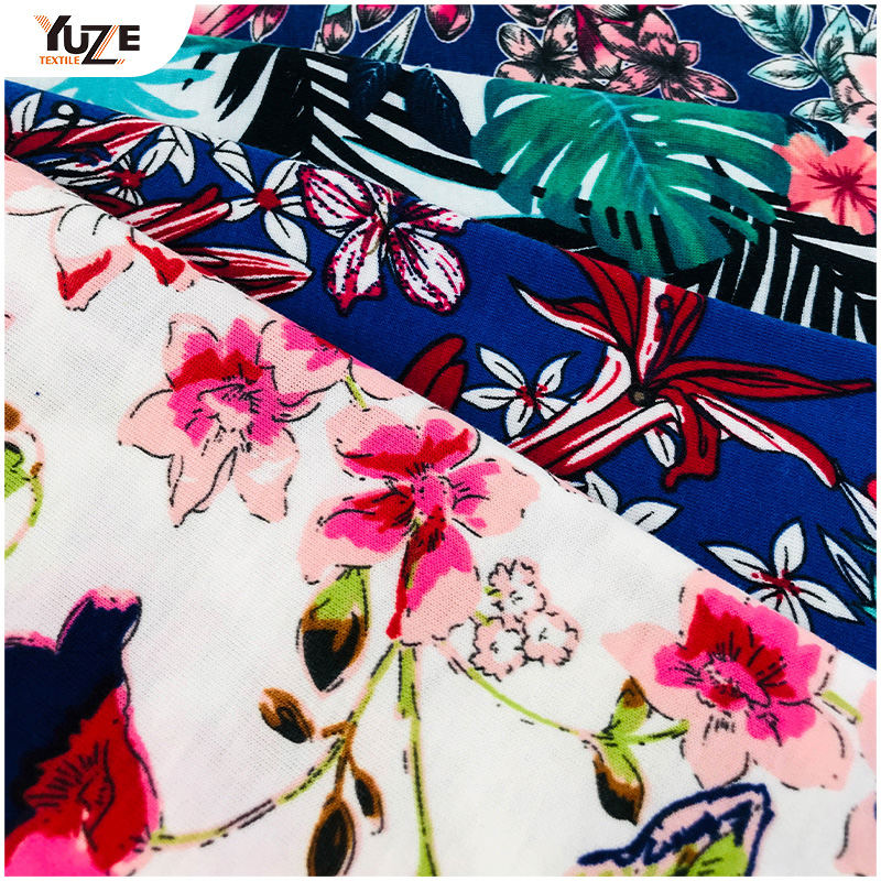 YZS18-539 পলি স্পান জার্সি স্প্যানডেক্স প্রিন্ট