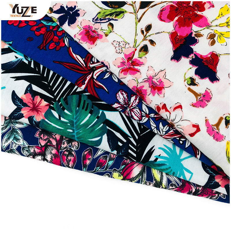 YZS18-701 পলি স্পান জার্সি স্প্যানডেক্স প্রিন্ট