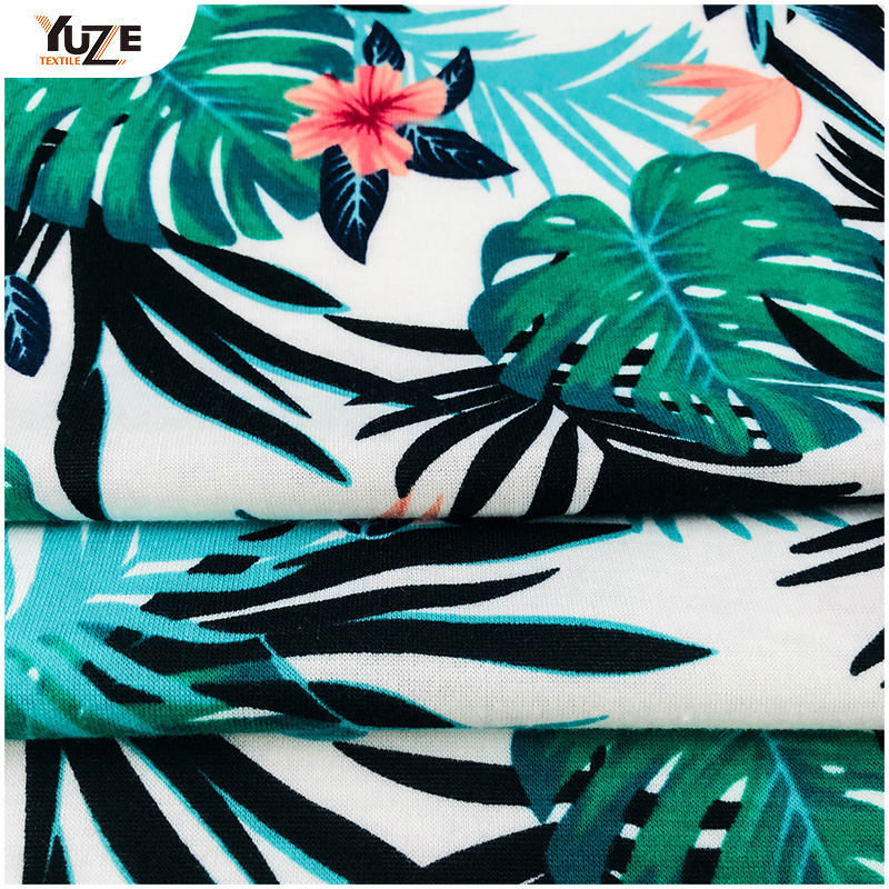 YZS18-701 পলি স্পান জার্সি স্প্যানডেক্স প্রিন্ট