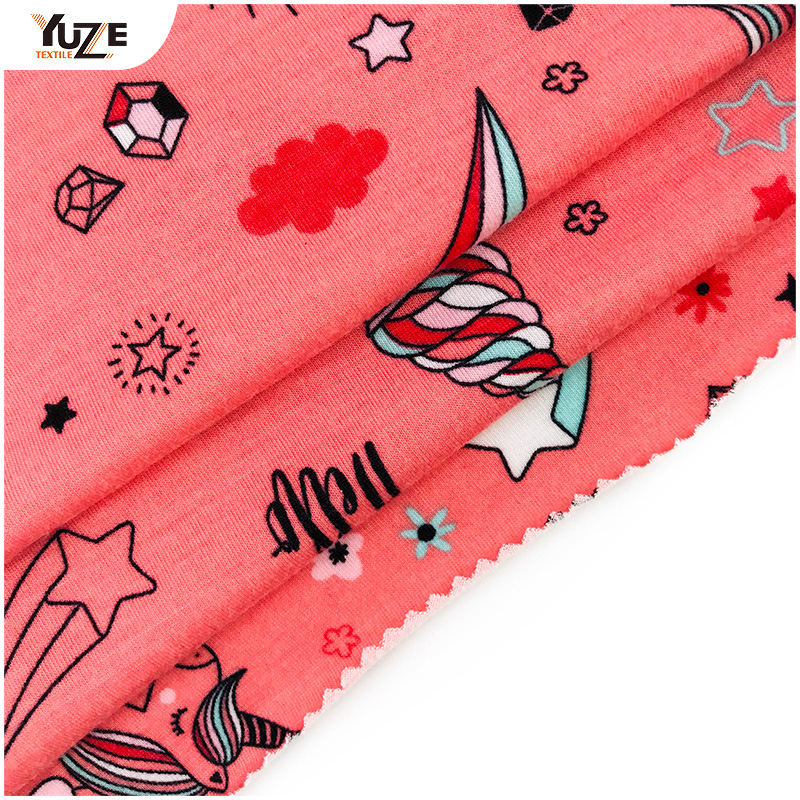 YZS18-775 পলি স্পান জার্সি স্প্যানডেক্স প্রিন্ট