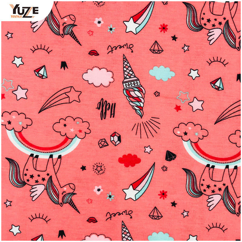 YZS18-775 পলি স্পান জার্সি স্প্যানডেক্স প্রিন্ট