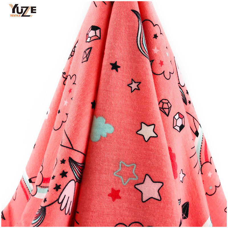 YZS18-775 পলি স্পান জার্সি স্প্যানডেক্স প্রিন্ট