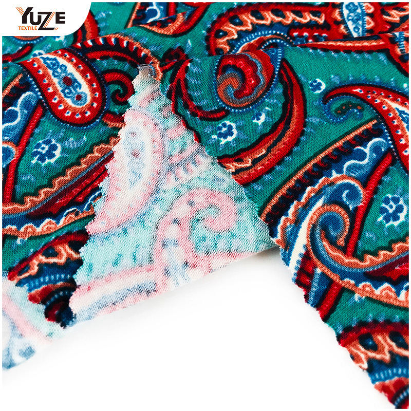 YZS21-125 রেয়ন ওই স্প্যানডেক্স প্রিন্ট