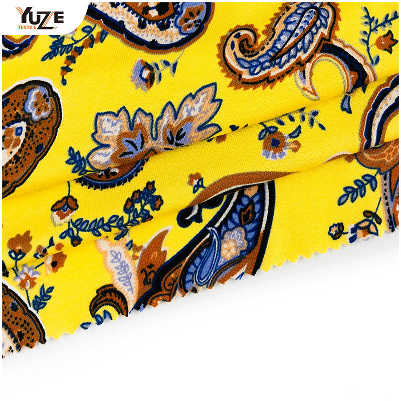 YZS21-125-2 রেয়ন ওই স্প্যানডেক্স প্রিন্ট