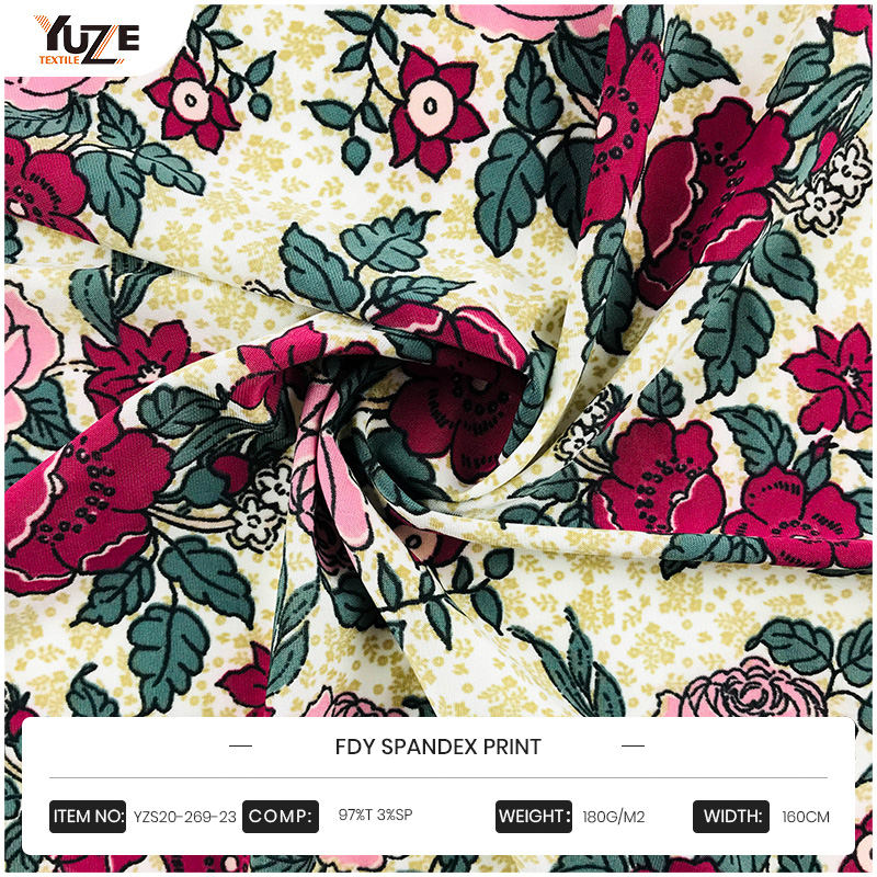 YZS20-269-23 এফডিওয়াই স্প্যানডেক্স প্রিন্ট