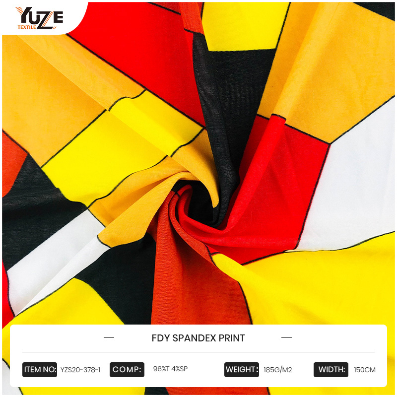 YZS20-378-1 এফডিওয়াই স্প্যানডেক্স প্রিন্ট