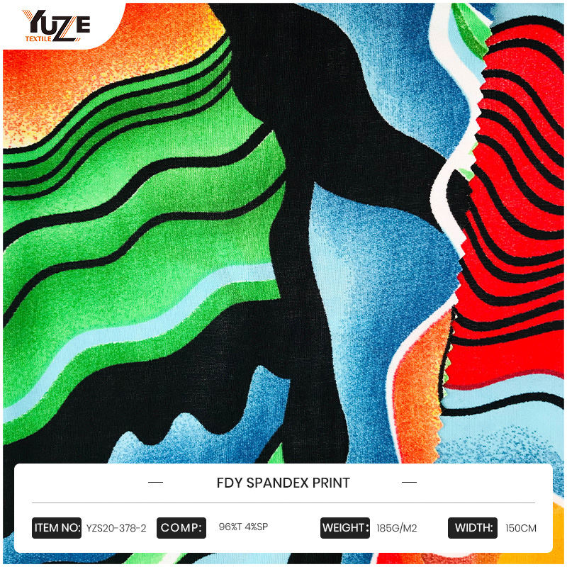 YZS20-378-2 এফডিওয়াই স্প্যানডেক্স প্রিন্ট