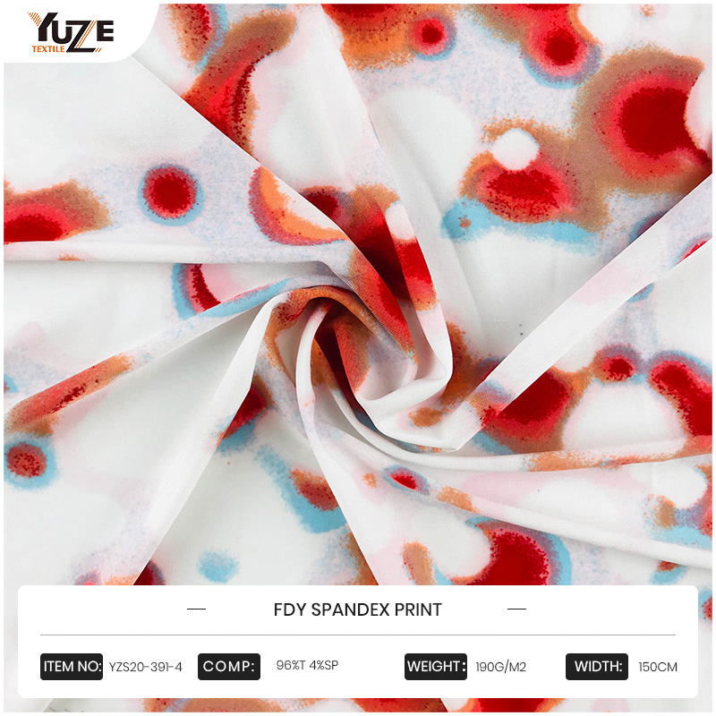 YZS20-391-4 এফডিওয়াই স্প্যানডেক্স প্রিন্ট