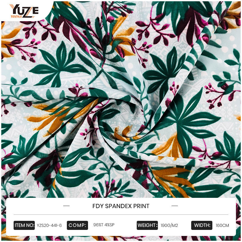 YZS20-441-6 এফডিওয়াই স্প্যানডেক্স প্রিন্ট