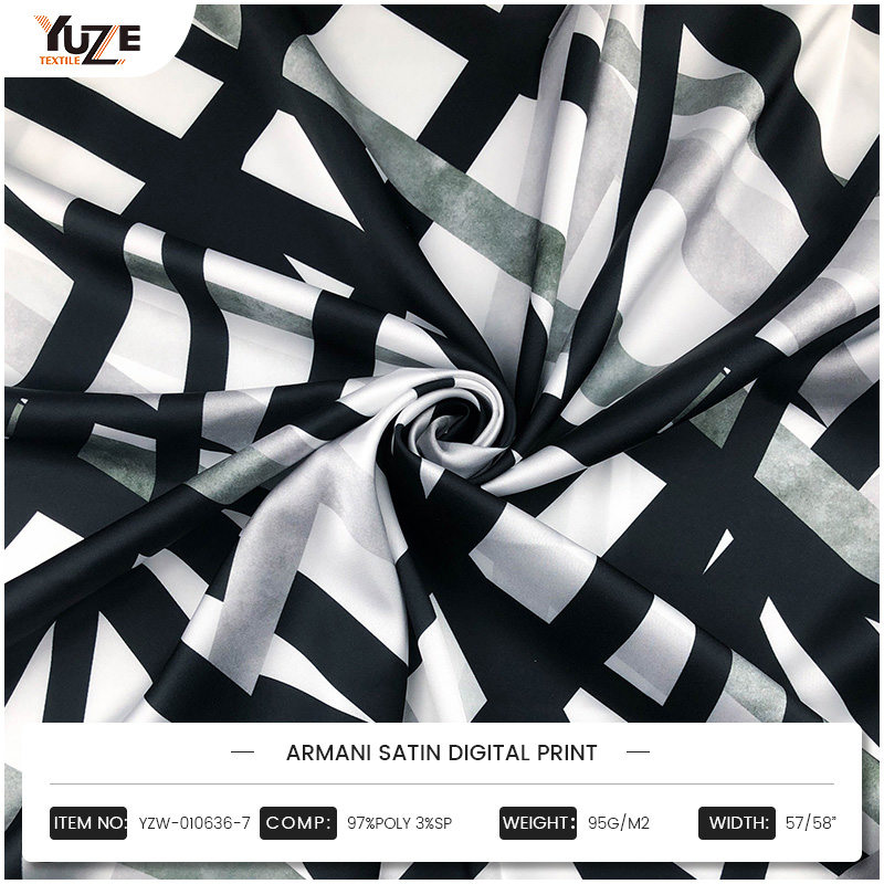 YZW-010636-7 আরমানি সাটিন ডিজিটাল প্রিন্ট
