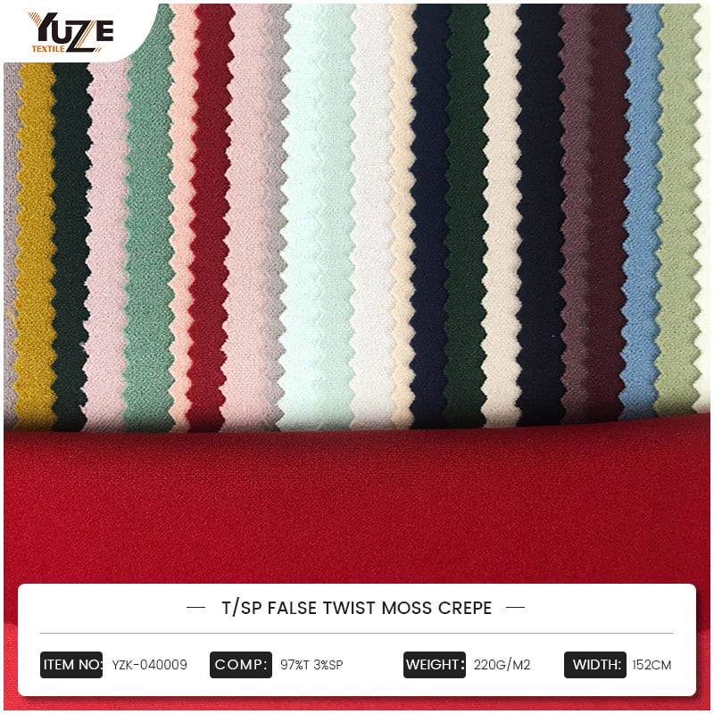 YZK-040009 টি/এসপি মিথ্যা টুইস্ট মোস ক্রেপ