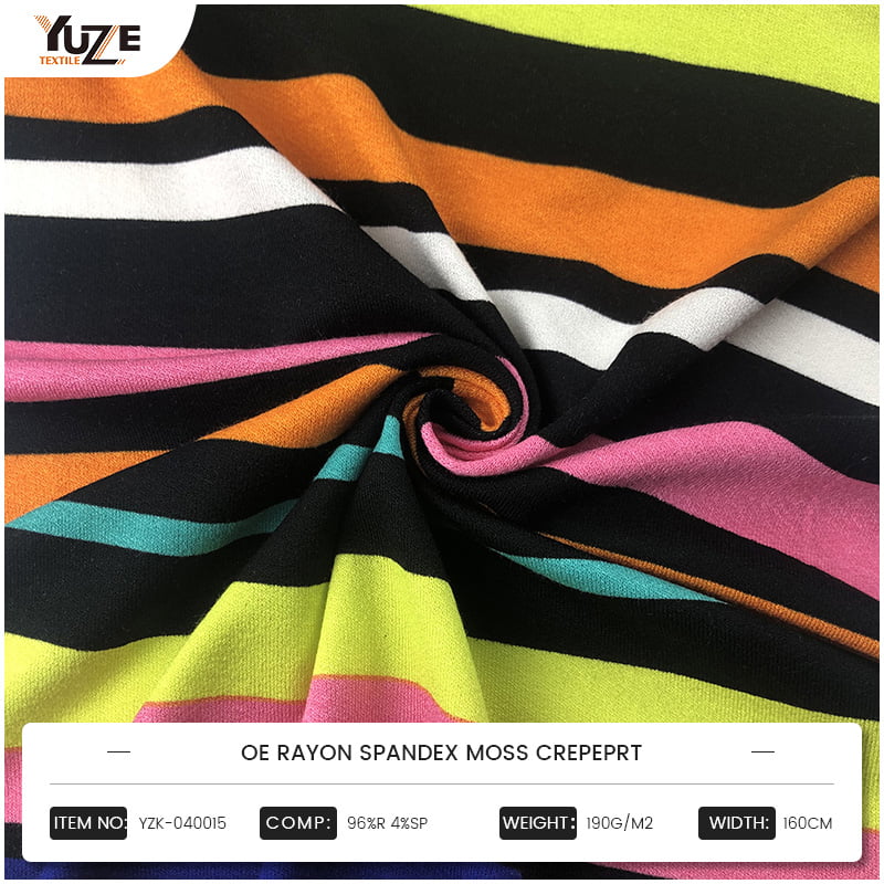 YZK-040015 OE রেয়ন স্প্যানডেক্স মোস ক্রেপপ্র্ট