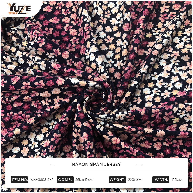 YZK-080316-2 রেয়ন স্প্যান জার্সি