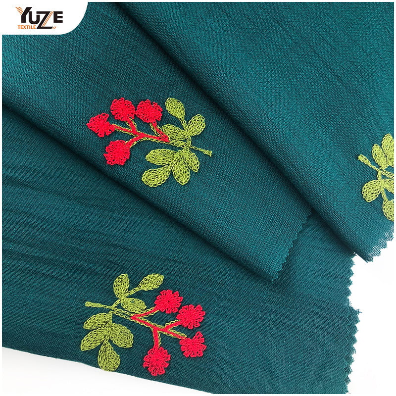 YZW-030066 সৌম্য লিনেন এয়ার জেট এমব্রয়ডারি