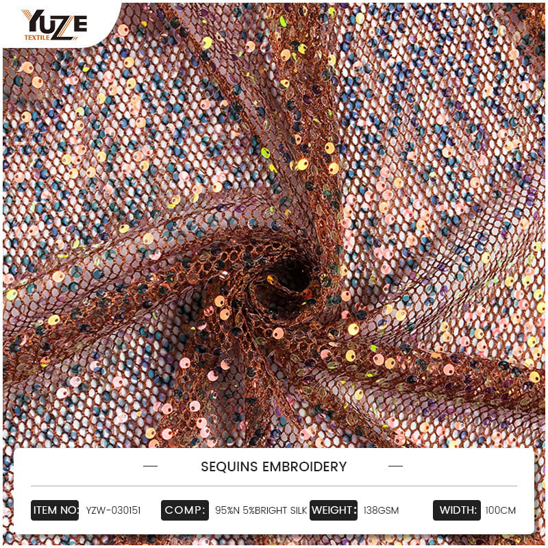 YZW-030151 সিকুইন এমব্রয়ডারি