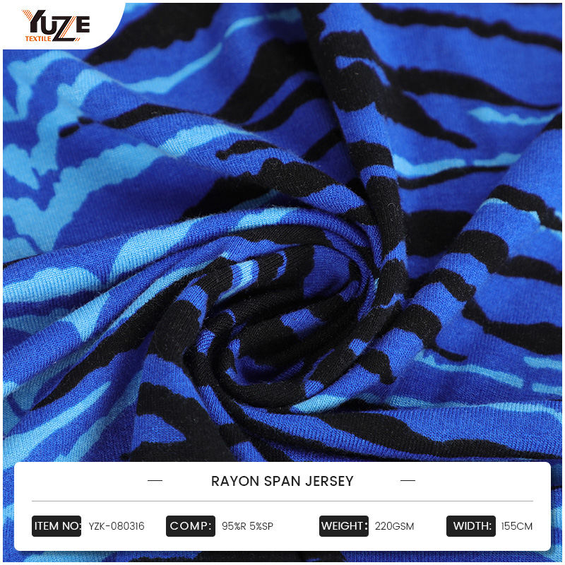 YZK-080316 রেয়ন স্প্যান জার্সি